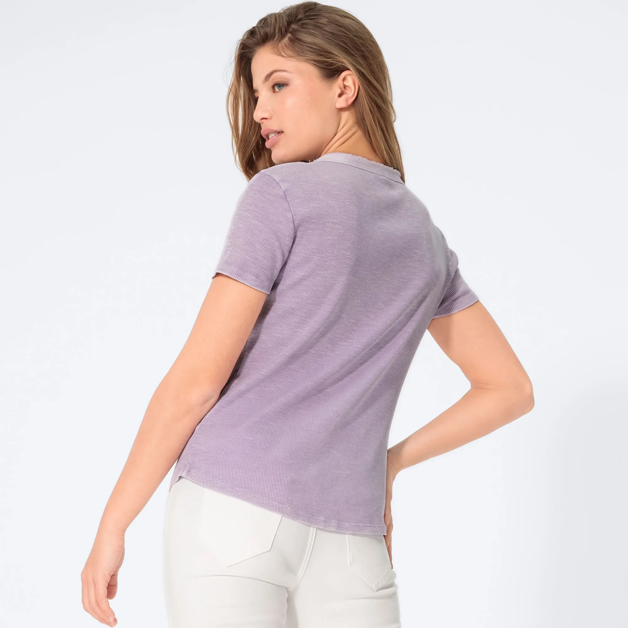 Damen-T-Shirt mit Wasch-Effekt