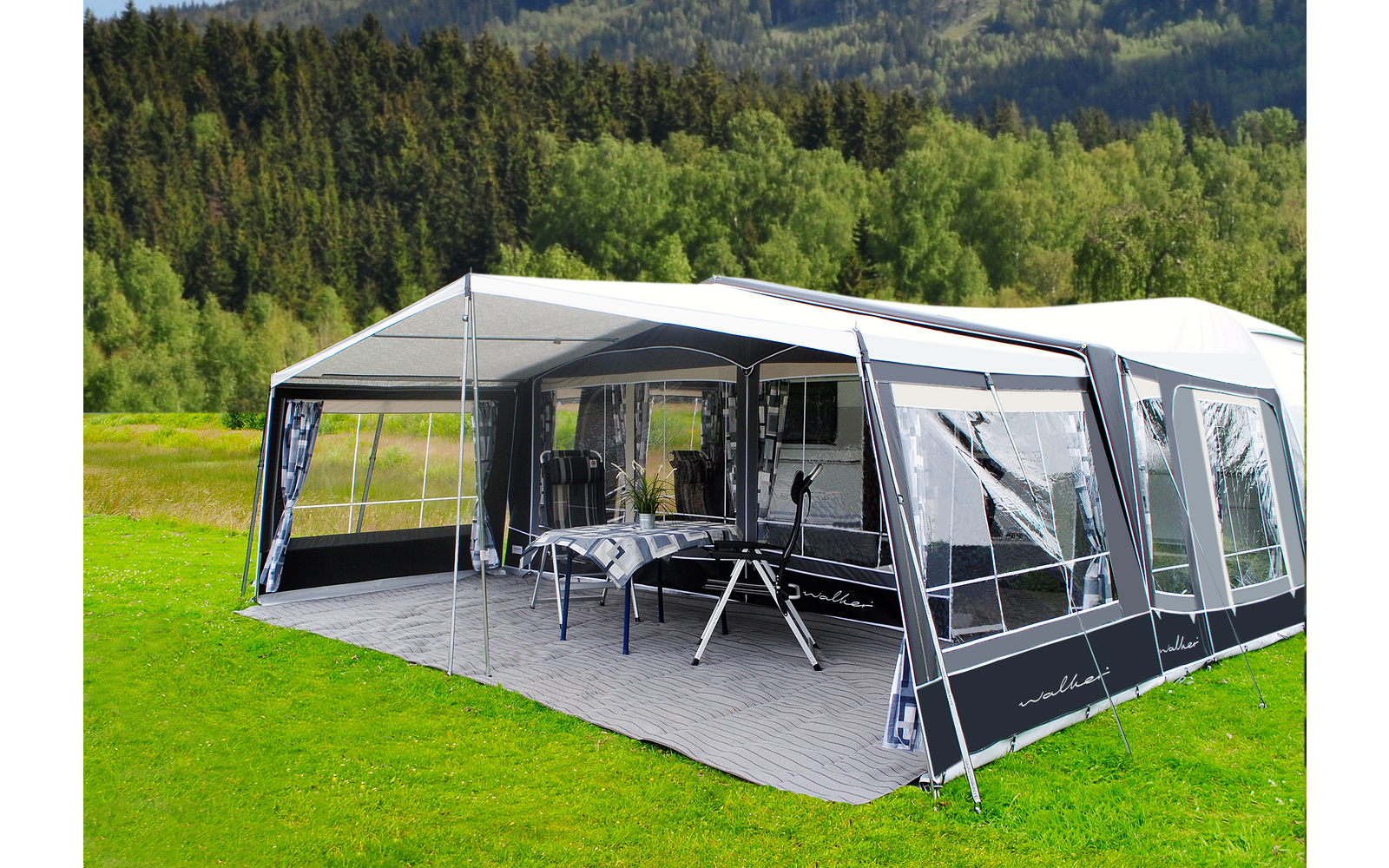 Walker Patio Sonnenvordach WS - 1 Umlaufmaß 780 - 810  cm