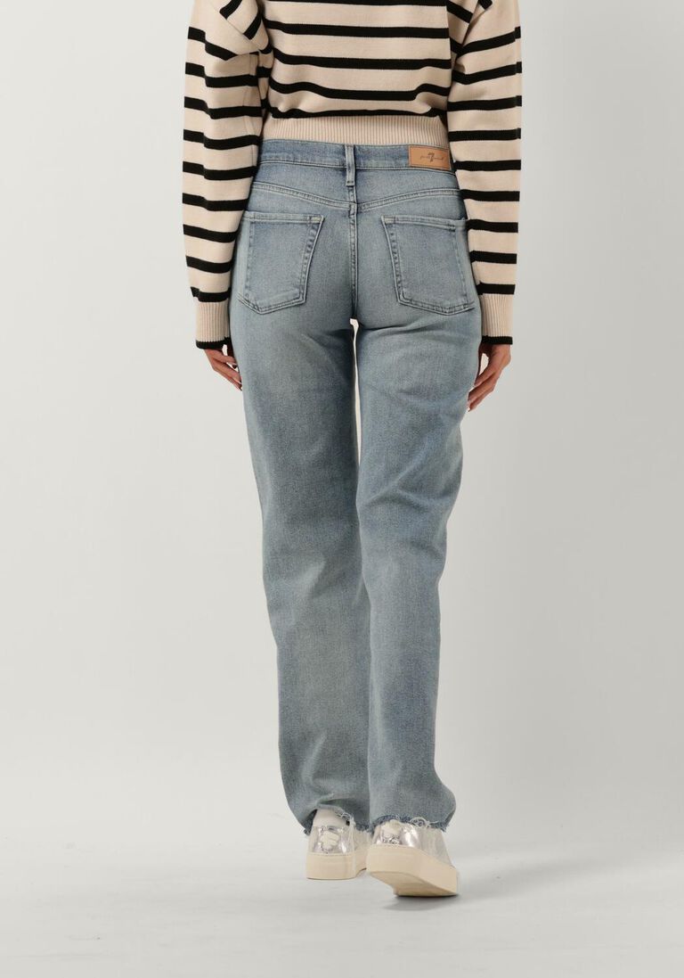7 FOR ALL MANKIND blauwe 7 for all mankind straight leg jeans ellie straight luxe vintage elevated bespoke