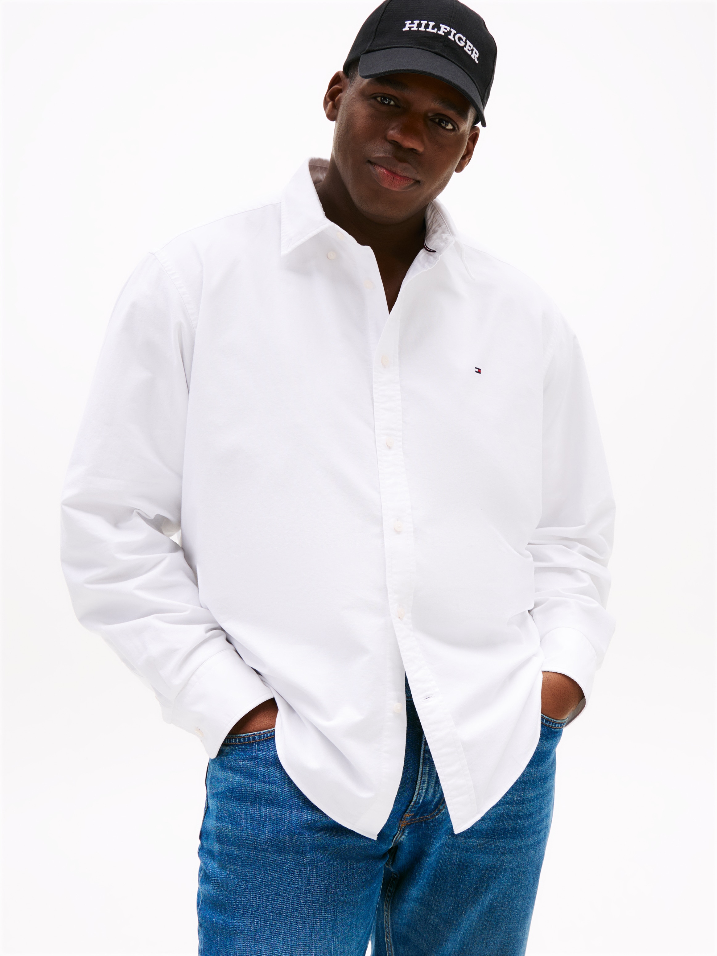 Tommy Hilfiger Big & Tall Langarmhemd »BT-SOLID HERITAGE OXFORD RF S-B«, Grosse Grössen
