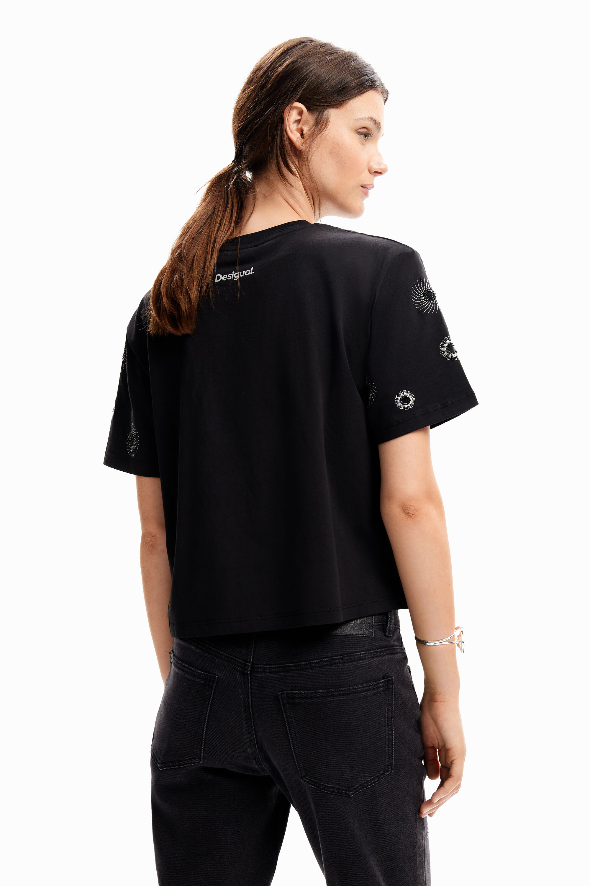 T-shirt oversize broderies