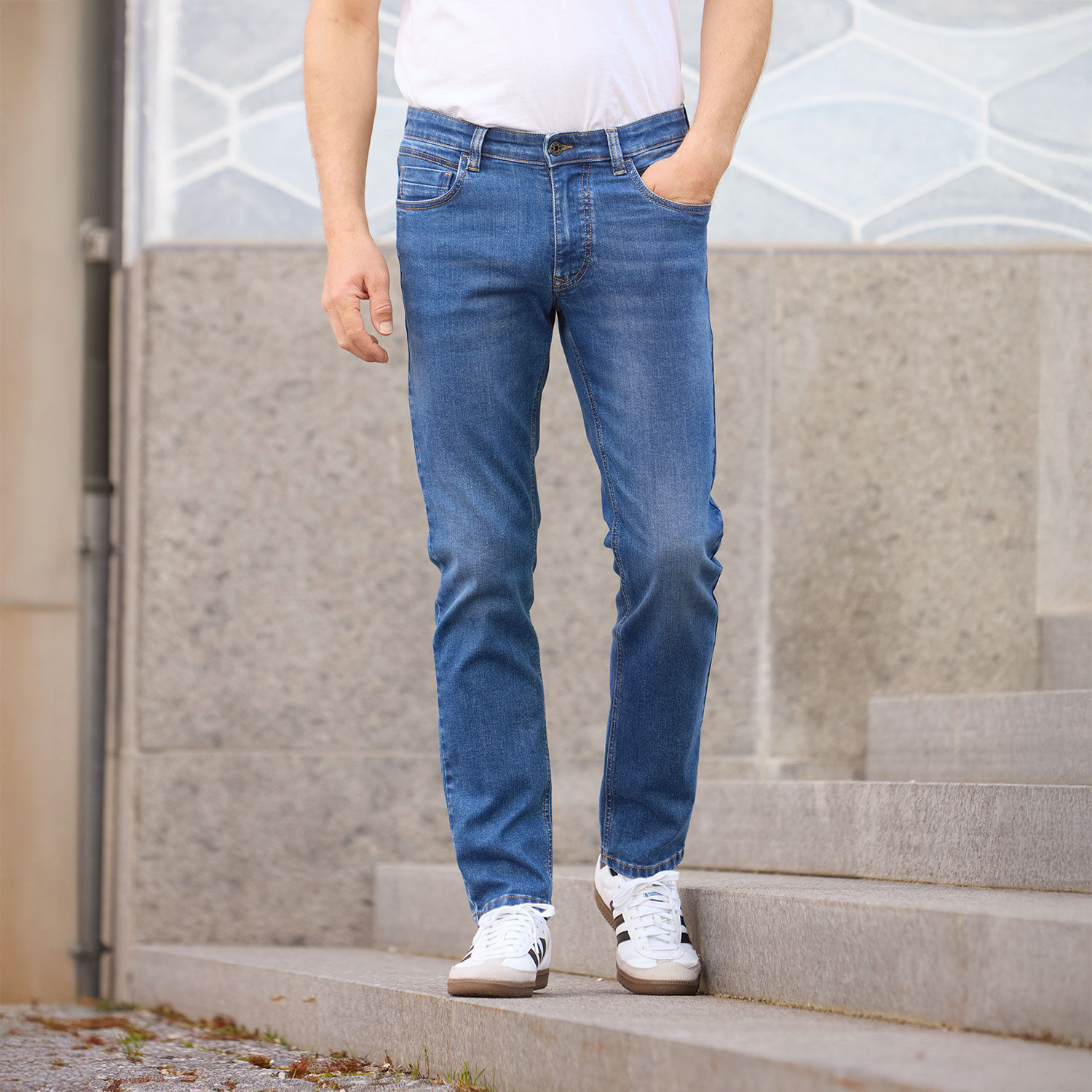 Basic Herren 5-Pocket Jeans