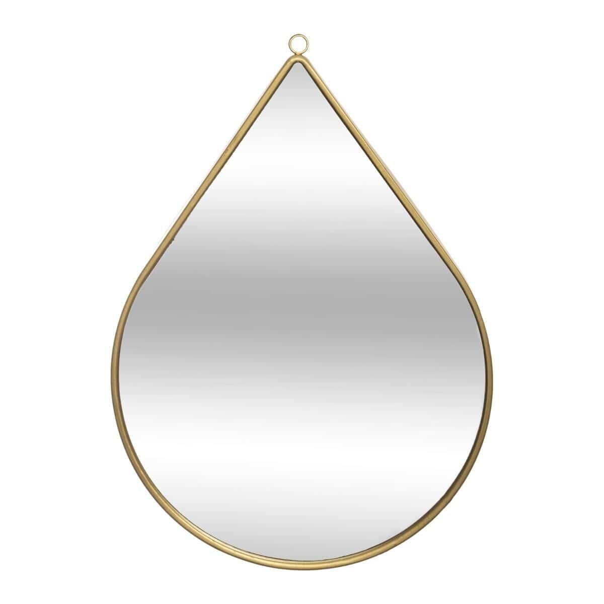 MIROIR METAL GOUTTE 21X29CM