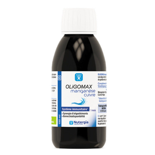 Nutergia Oligomax Manganèse Cuivre - Système Immunitaire