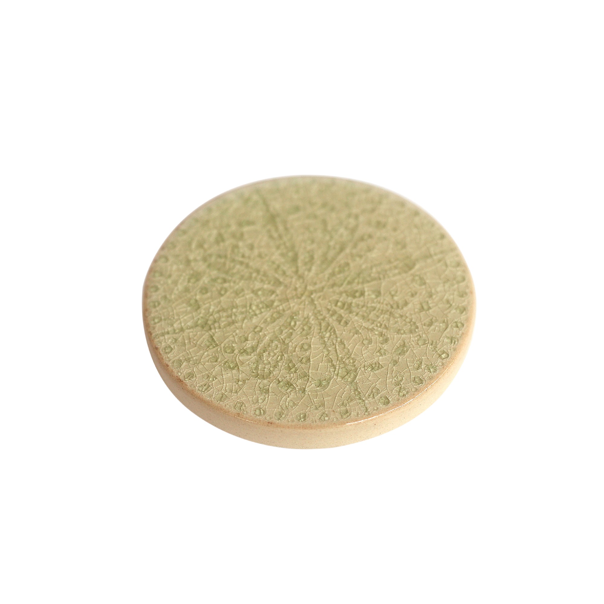 Steingutuntersetzer 'Ornament', beige, Ø 10 cm, H 1 cm zu 5,00