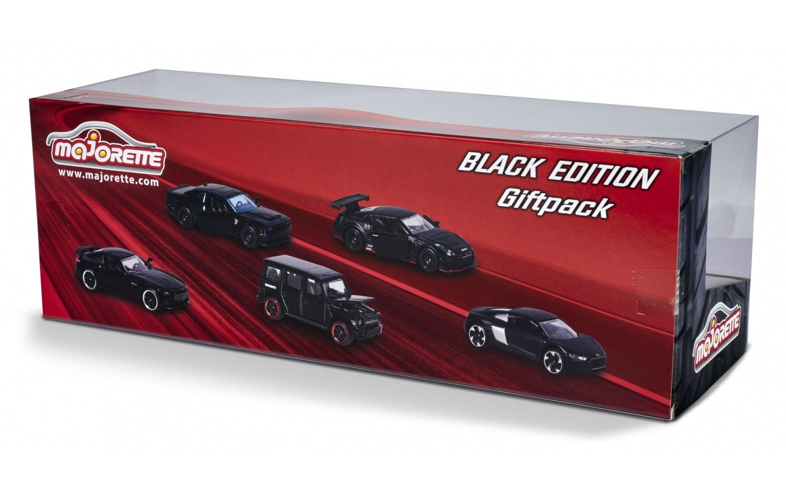 Auto Black Edition 5er-GeschenksetFünf edle und schwarze Spielzeugautos