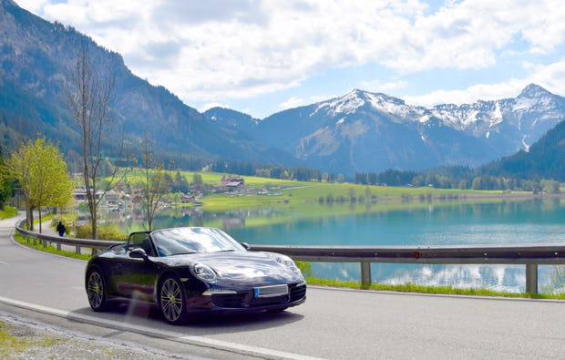 Porsche 911 Cabrio im Allgäu fahren als Geschenk