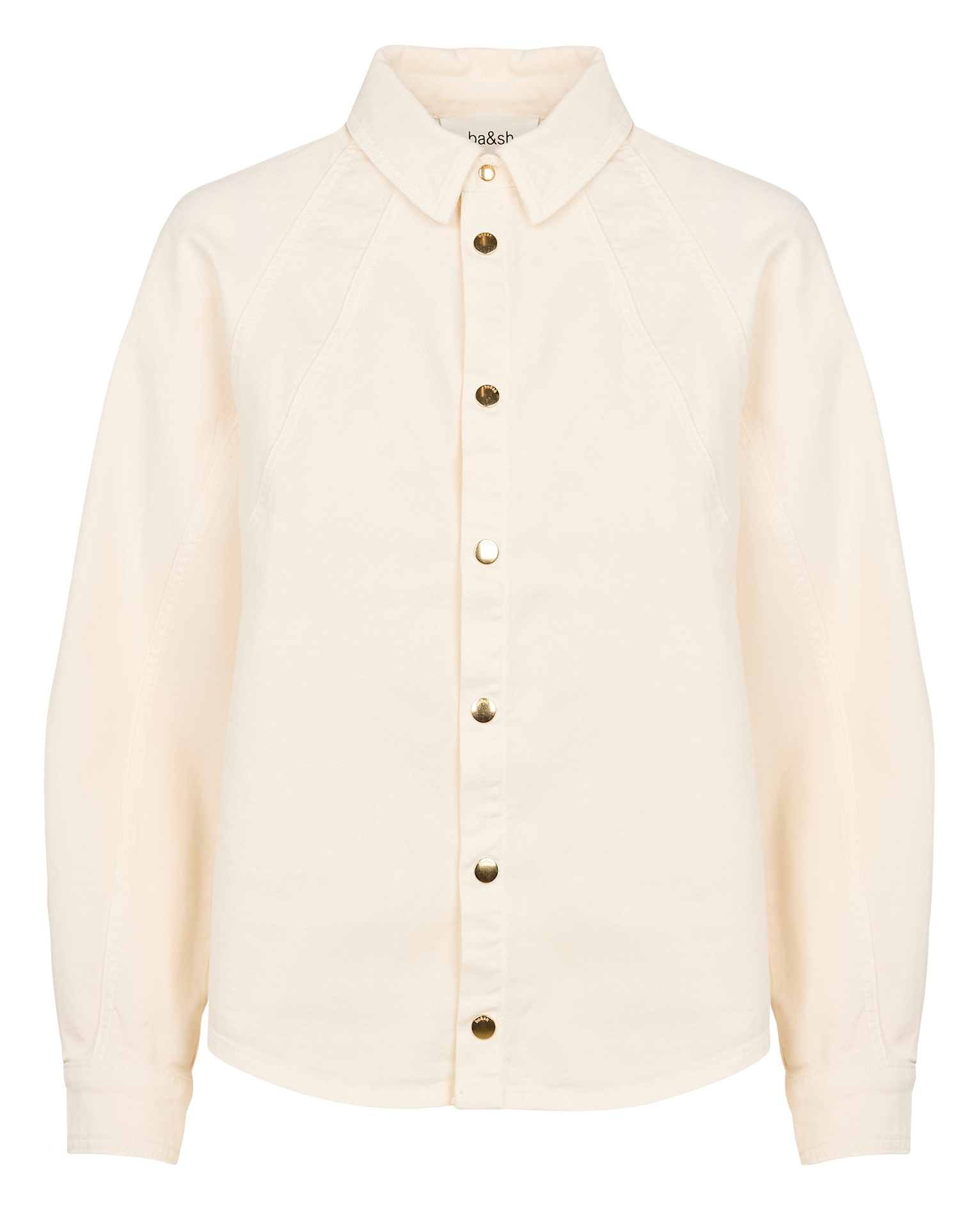 TERRA - Chemise col classique en jean | Beige