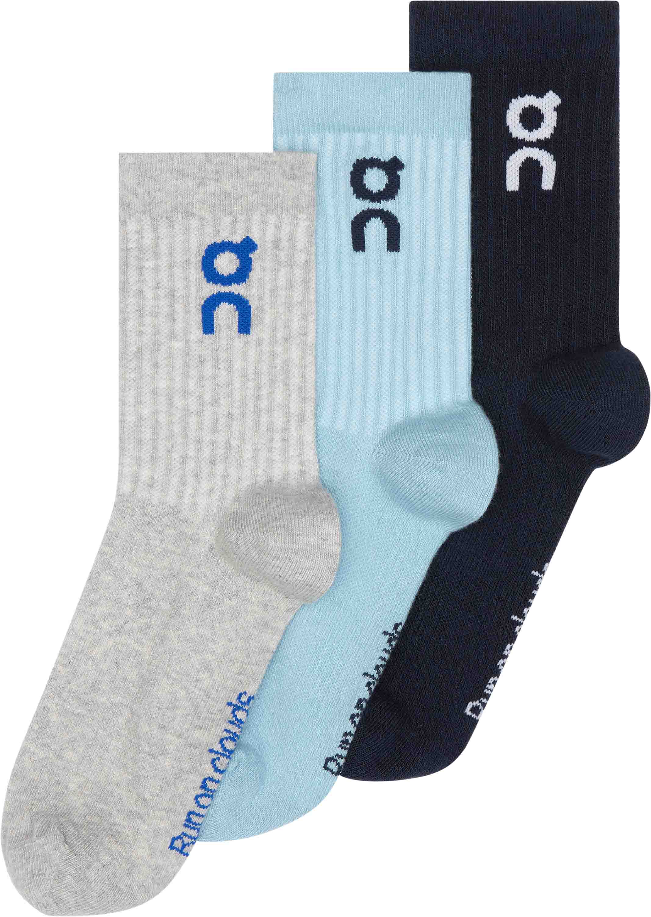Logo Sock High 3P Unisex Wash/Navy