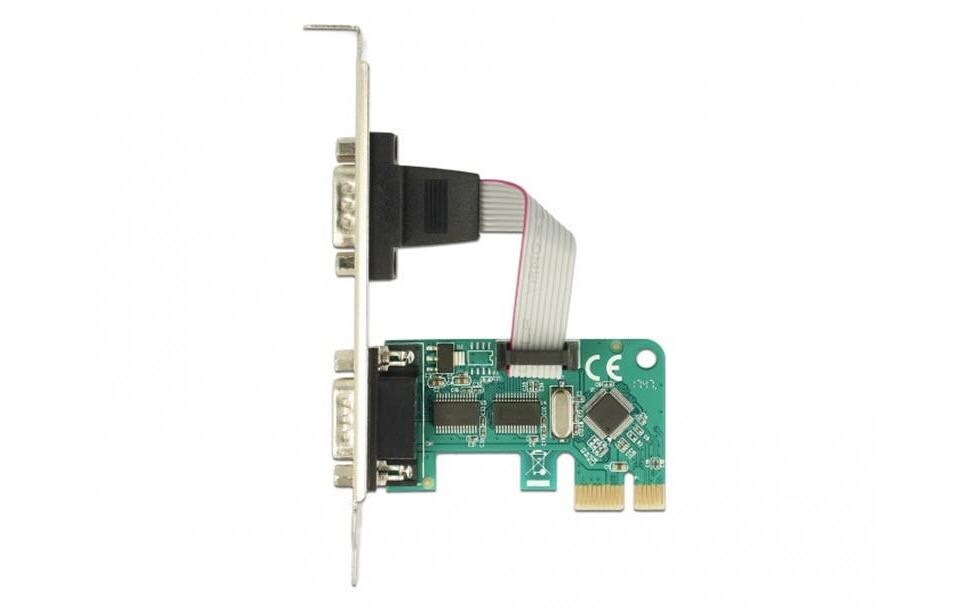 PCI-Express-Karte 89918 1x Seriell / RS232PCIe-Schnittstellenkarte: 2x Serial