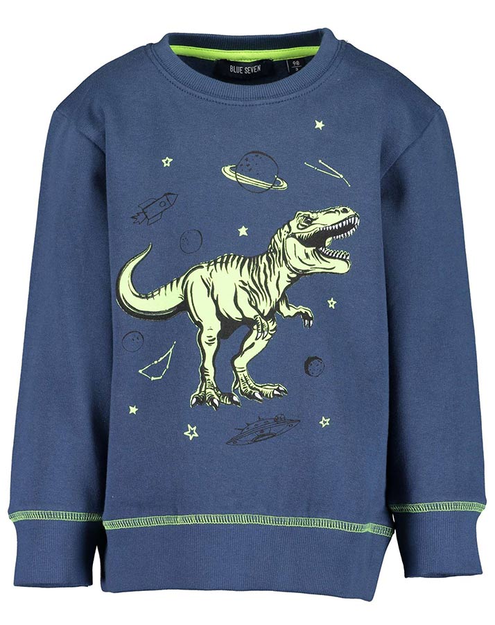 Sweatshirt SPACE ADVENTURES – GALAXY GLOW IN THE DARK in dunkelblau