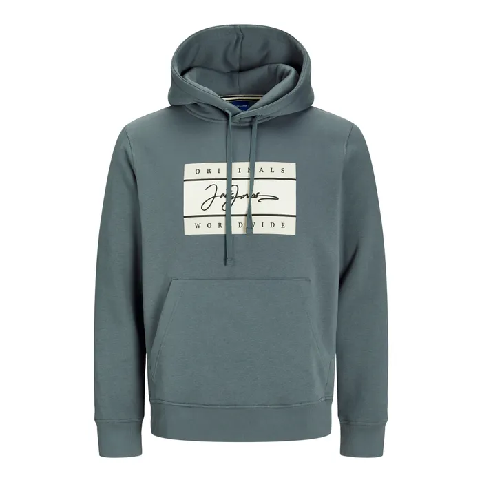 Jack & Jones Frederiksberg Box Script Hoodie Heren (plussize)