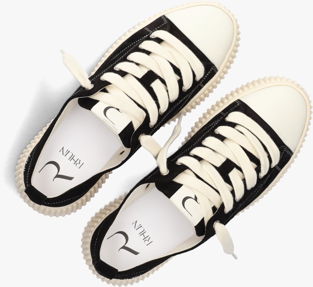 zwarte rhun lage sneakers 2020 treble