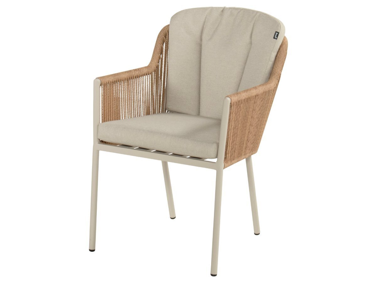 Hartman Cairo Twisted wicker dining tuinstoel - Sand