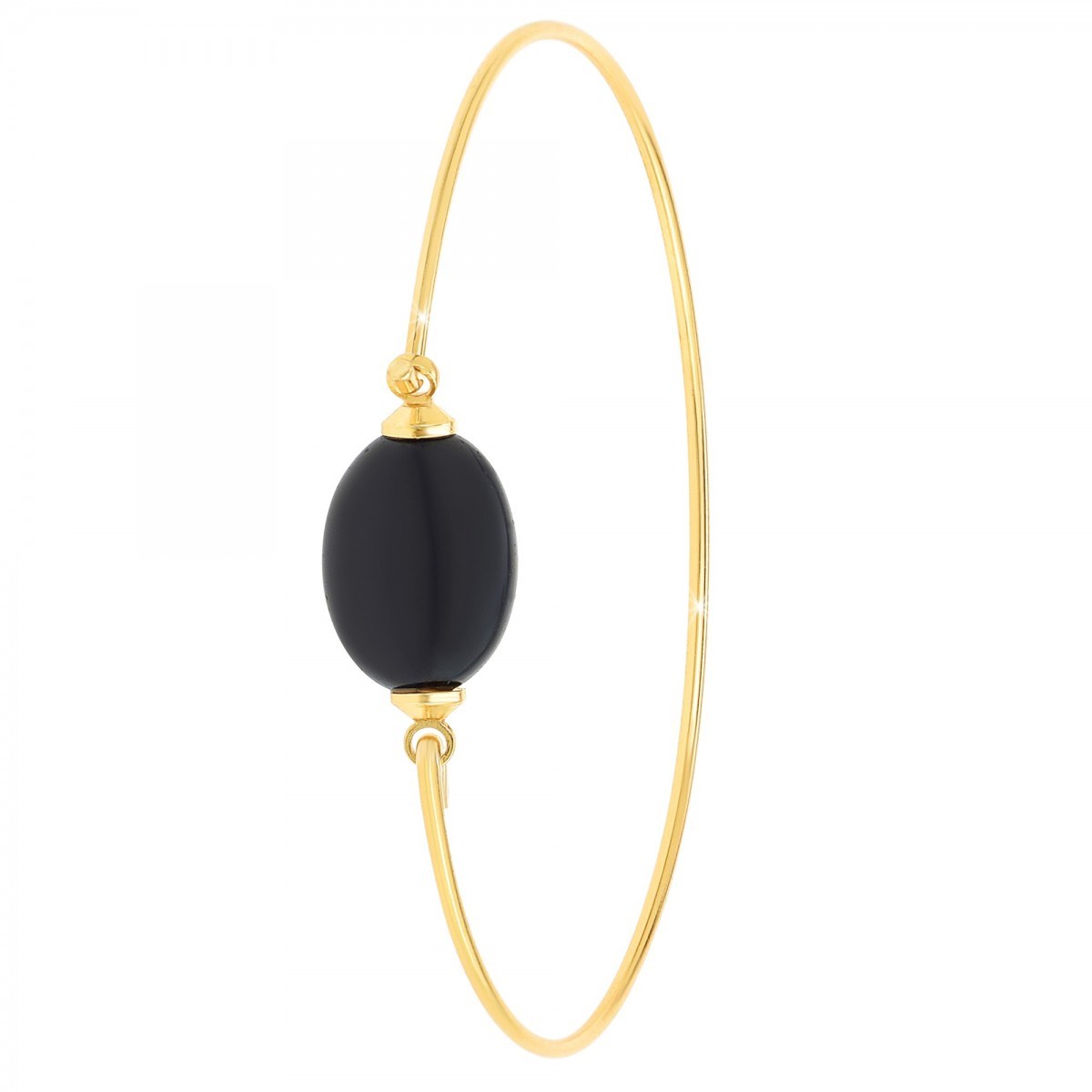 Bracelet SC Bohème orné d'une obsidienne