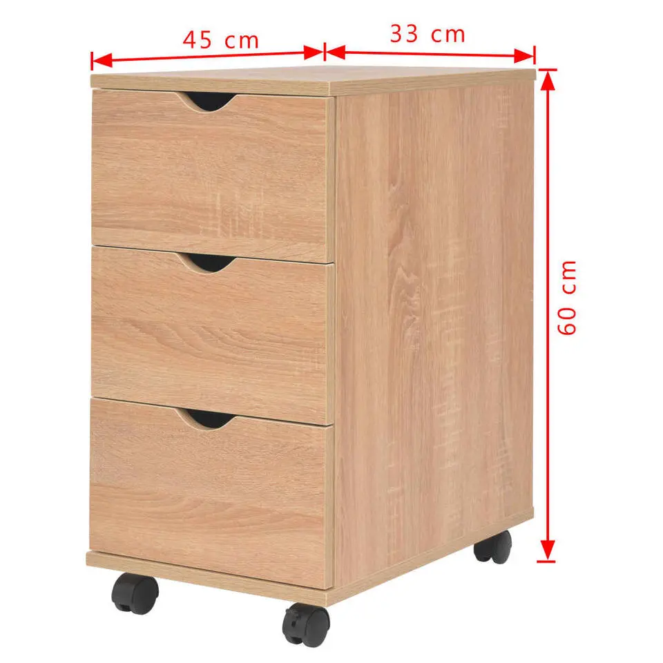 vidaXL - Ladekast - Bruin - Bewerkt hout