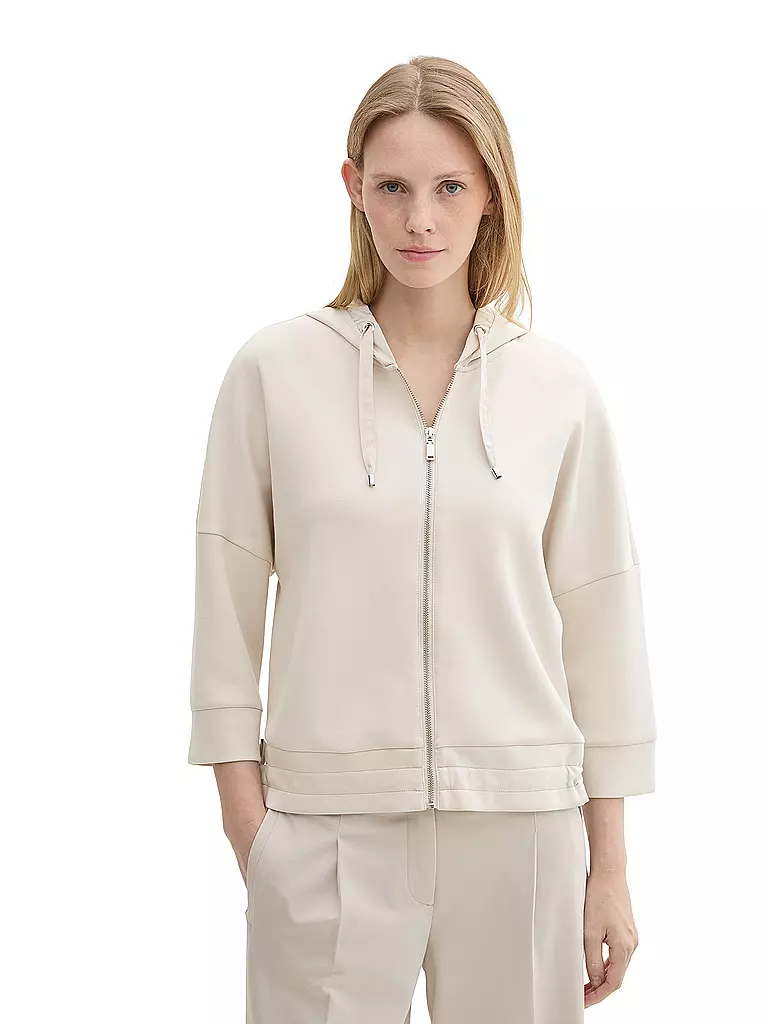 TOM TAILOR Sweatjacke  beige