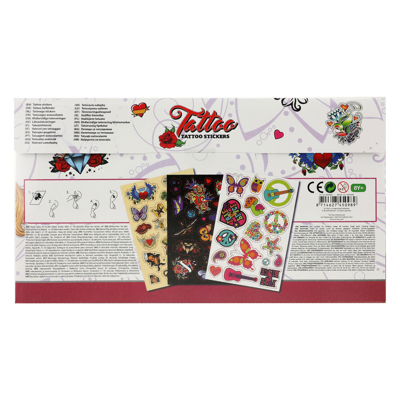 Tattoostickers met Glow in the Dark