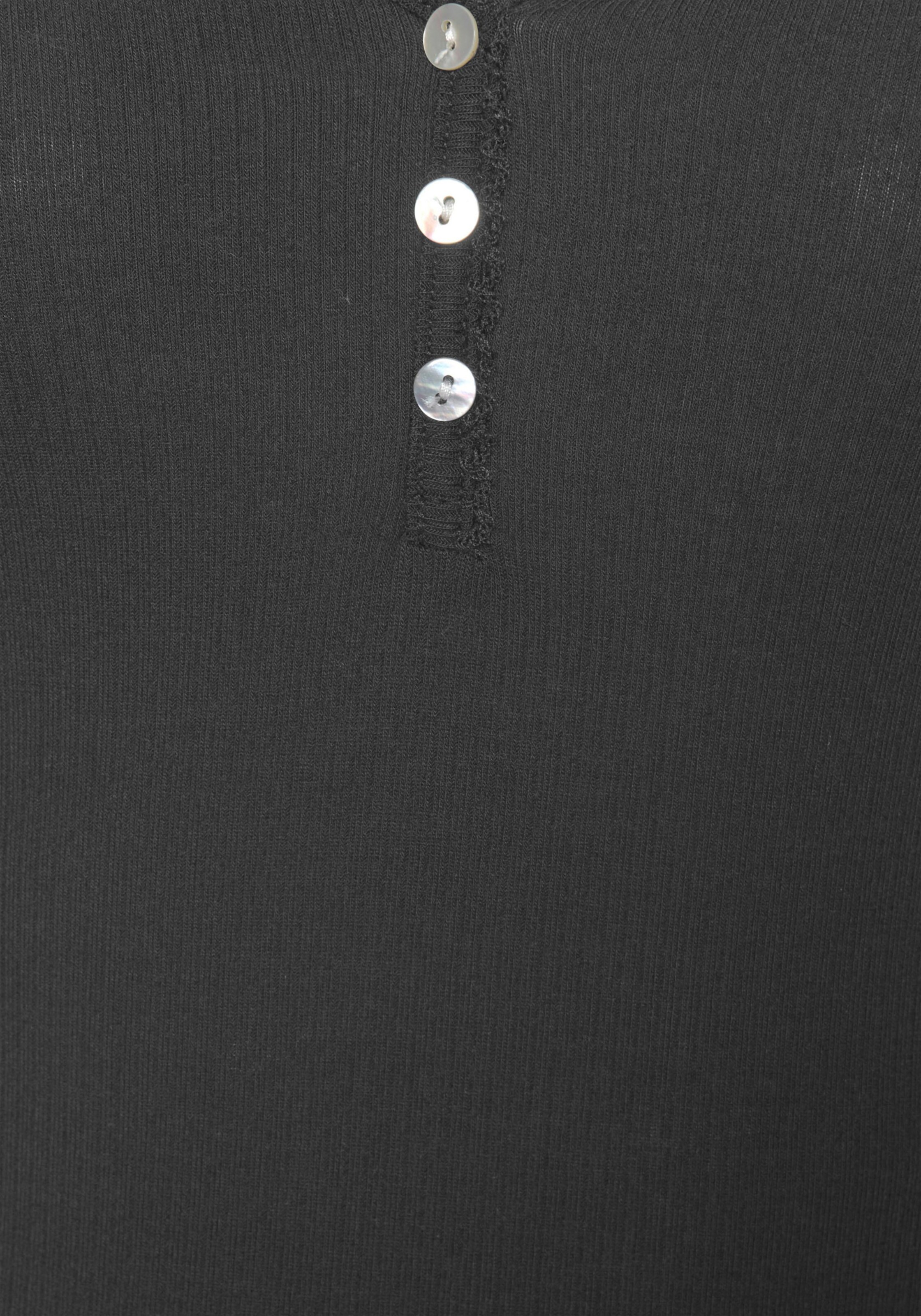 s.Oliver Pyjamaoberteil in schwarz