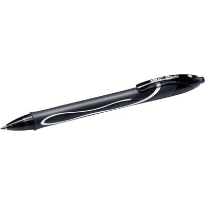Bic Gelocity QuickDry - Pack de 12 rollers - 0,7 mm - noir