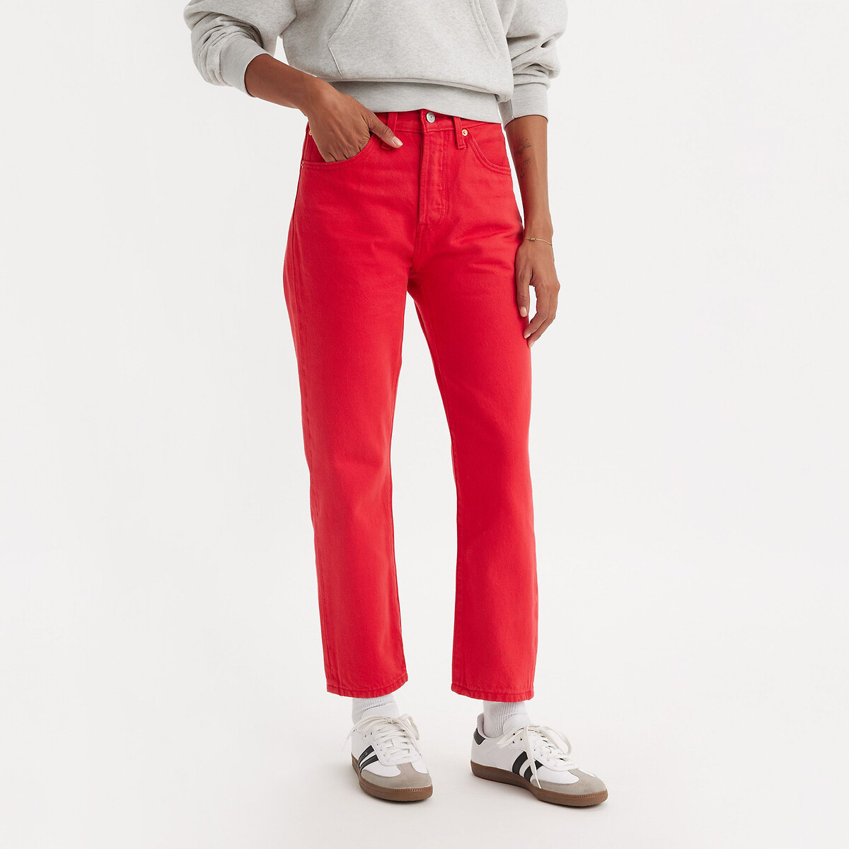 Calça Jeans 501® Cropped da Levi's