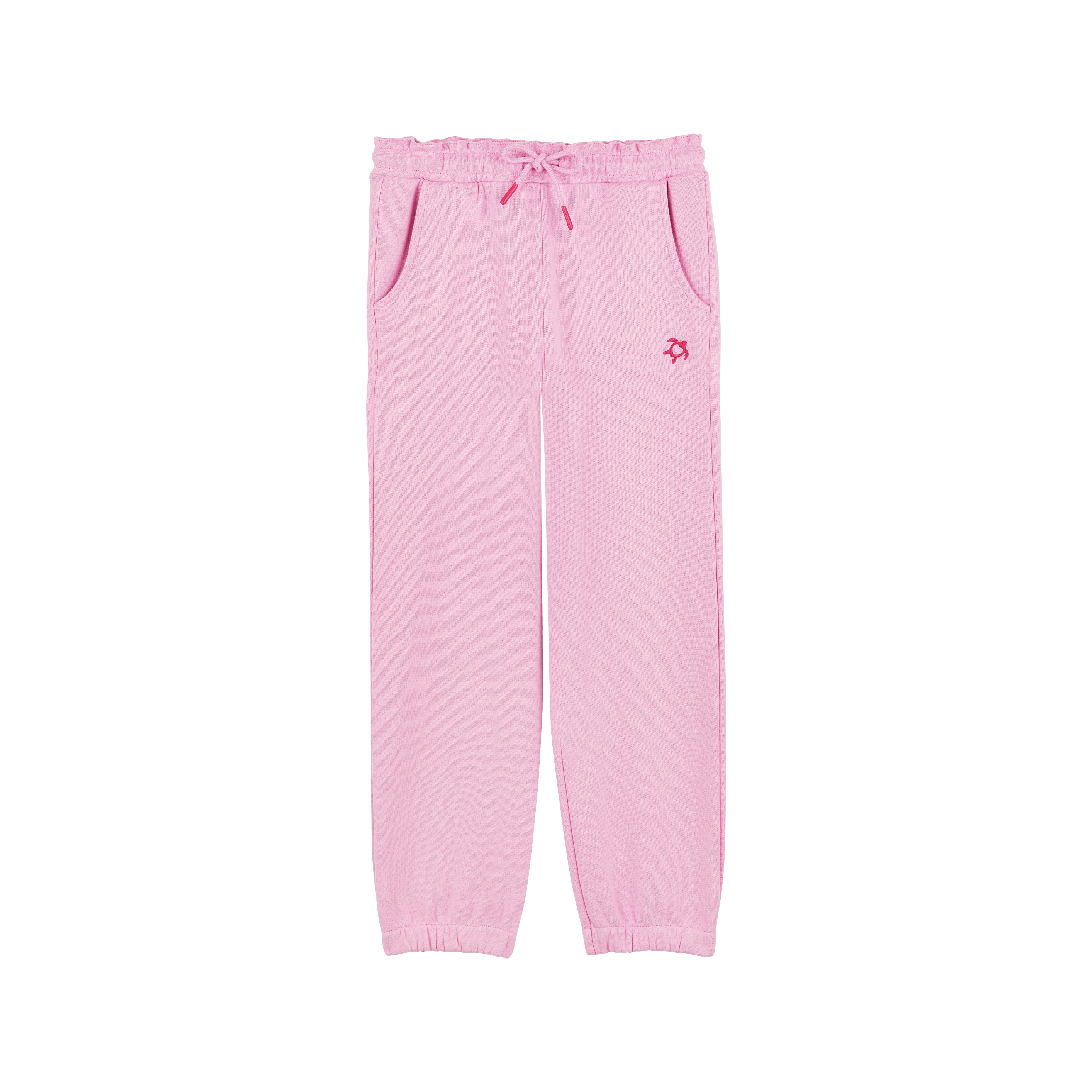 Pantalon Jogging en Coton Organique Fille Turtle Heart Tahiti
