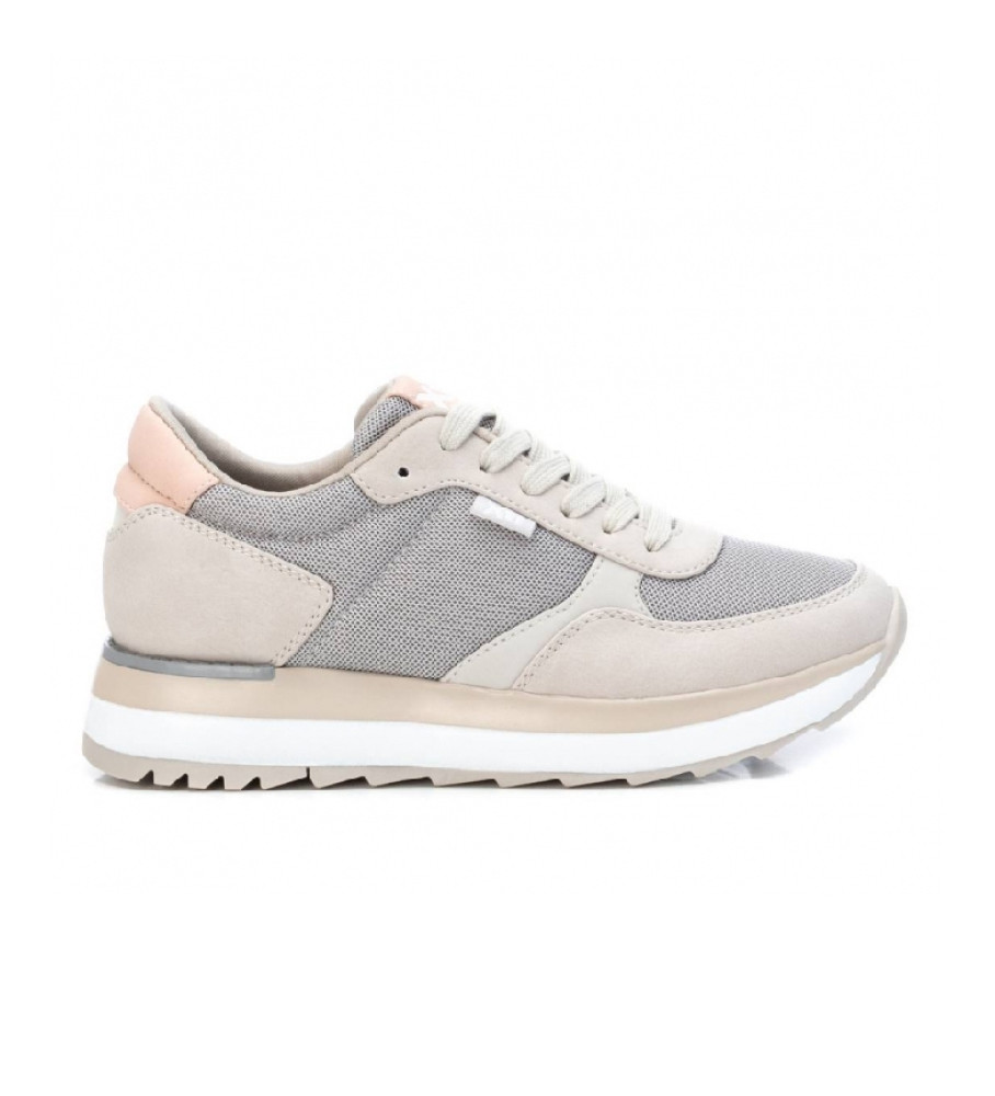 Tênis Xti 043436 bege, cinza