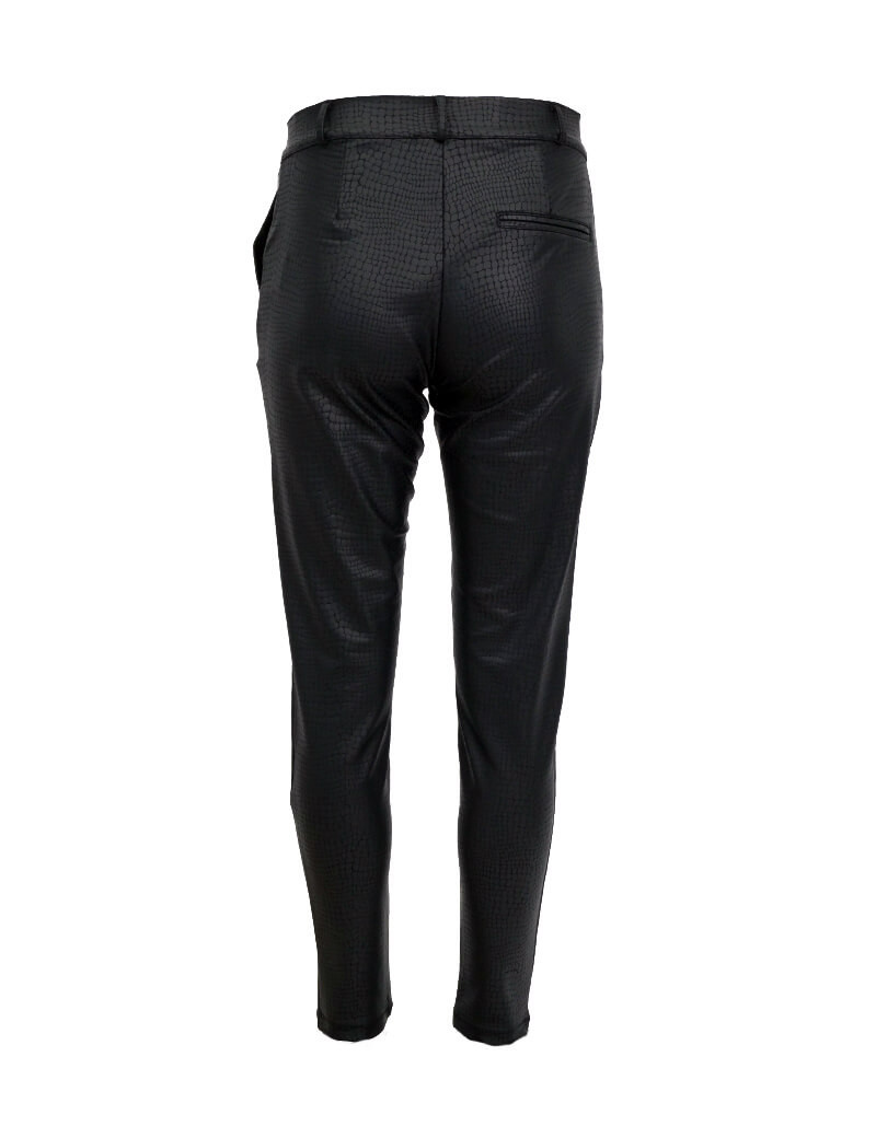 HBT INSOLITES - CHRISTINA PANTALON CITY CROCODILE NOIR