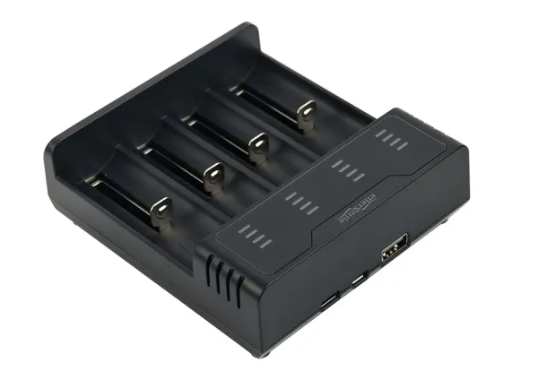 EnerGenie - USB-batterioplader - (for 4xAA/AAA) - 2 A - sort