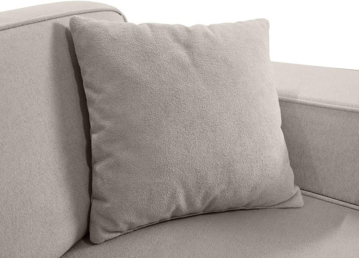 Sofa Pedro II, 2-Sitzer, ohne Schlaffunktion, Velo-Stoff, beige, 185 cm Breite