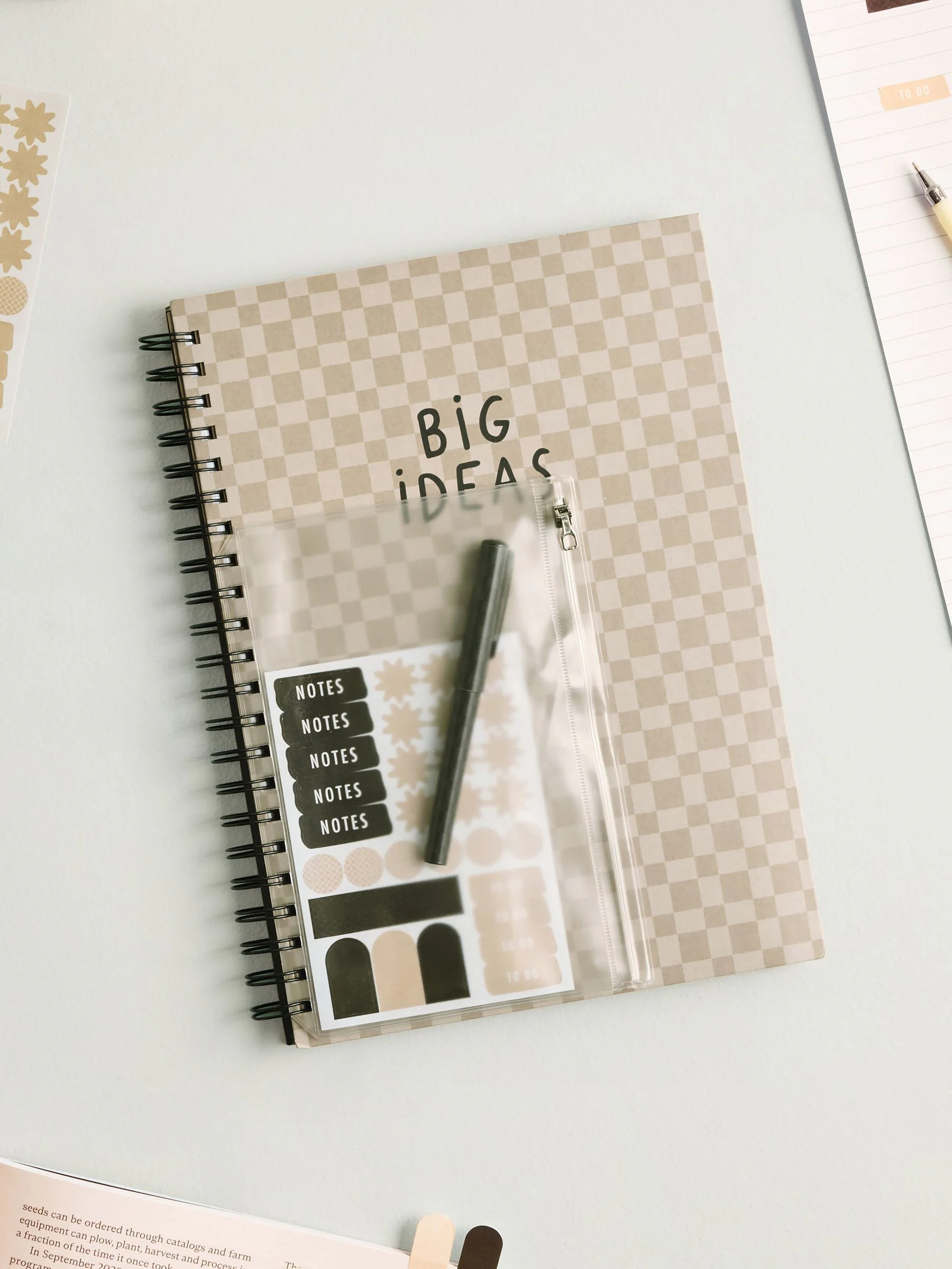 A4 Project-notitieboek met stickers en pen
