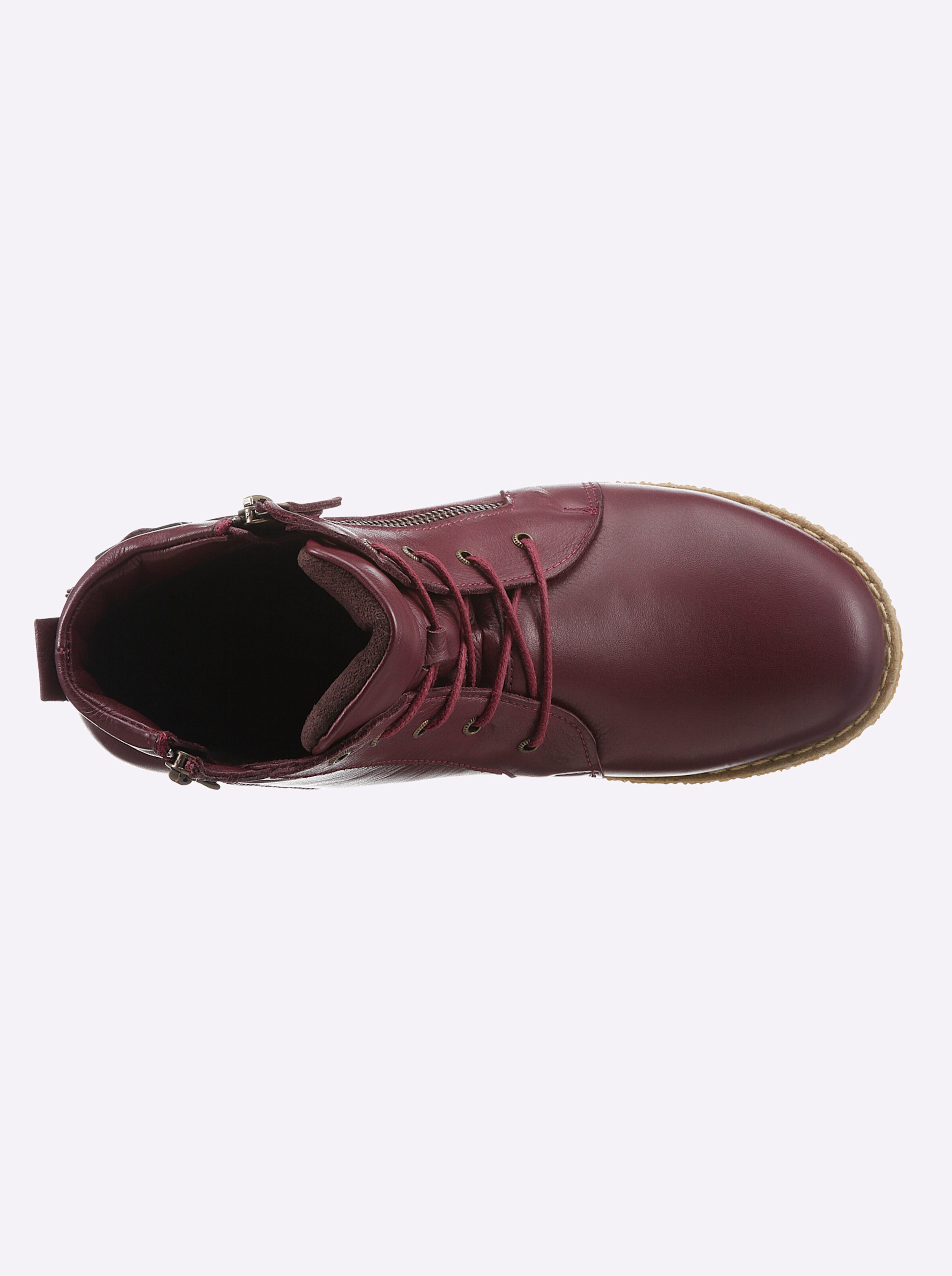 Andrea Conti Schnürstiefelette in burgund