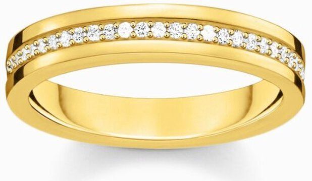 Thomas Sabo - TR2117-414-14 - Ring - Wit - 925er Zilver Geel Verguld