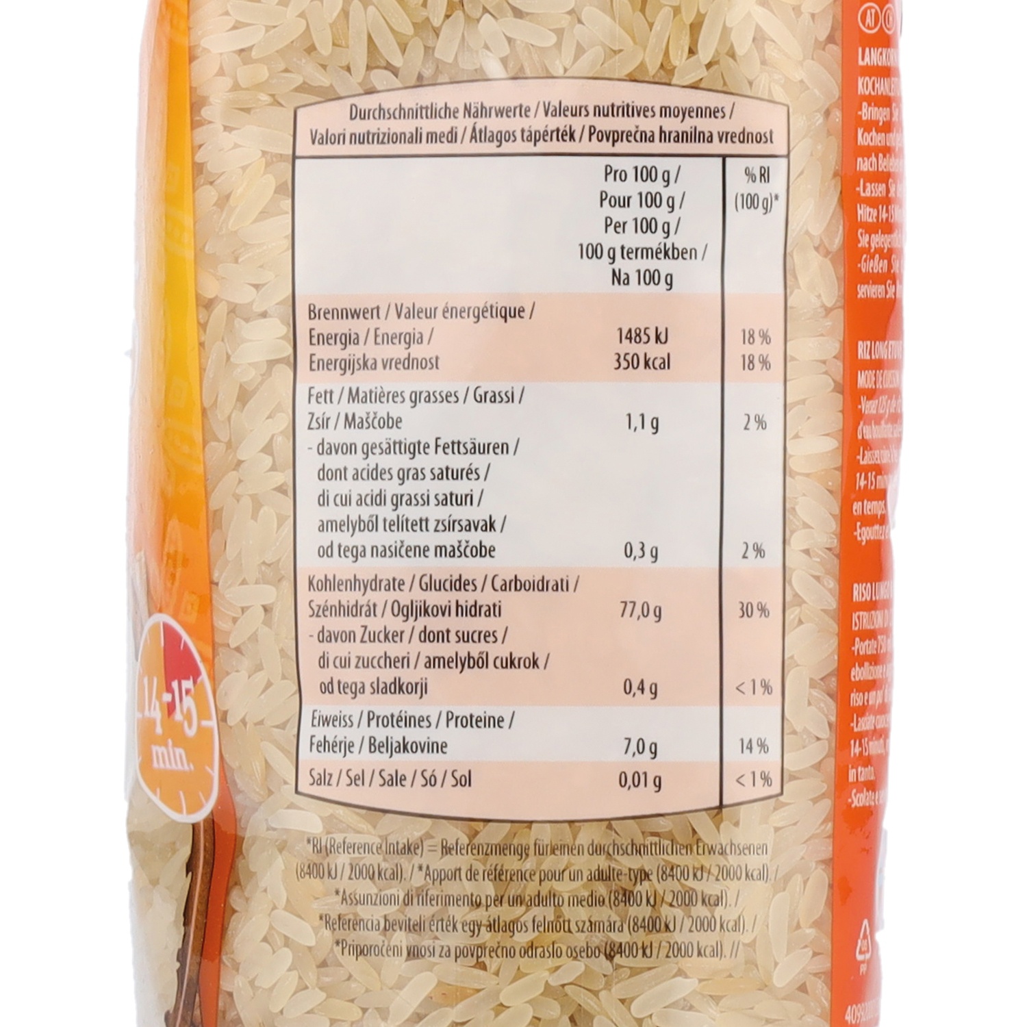 BON-RI Parboiled Reis 1 kg