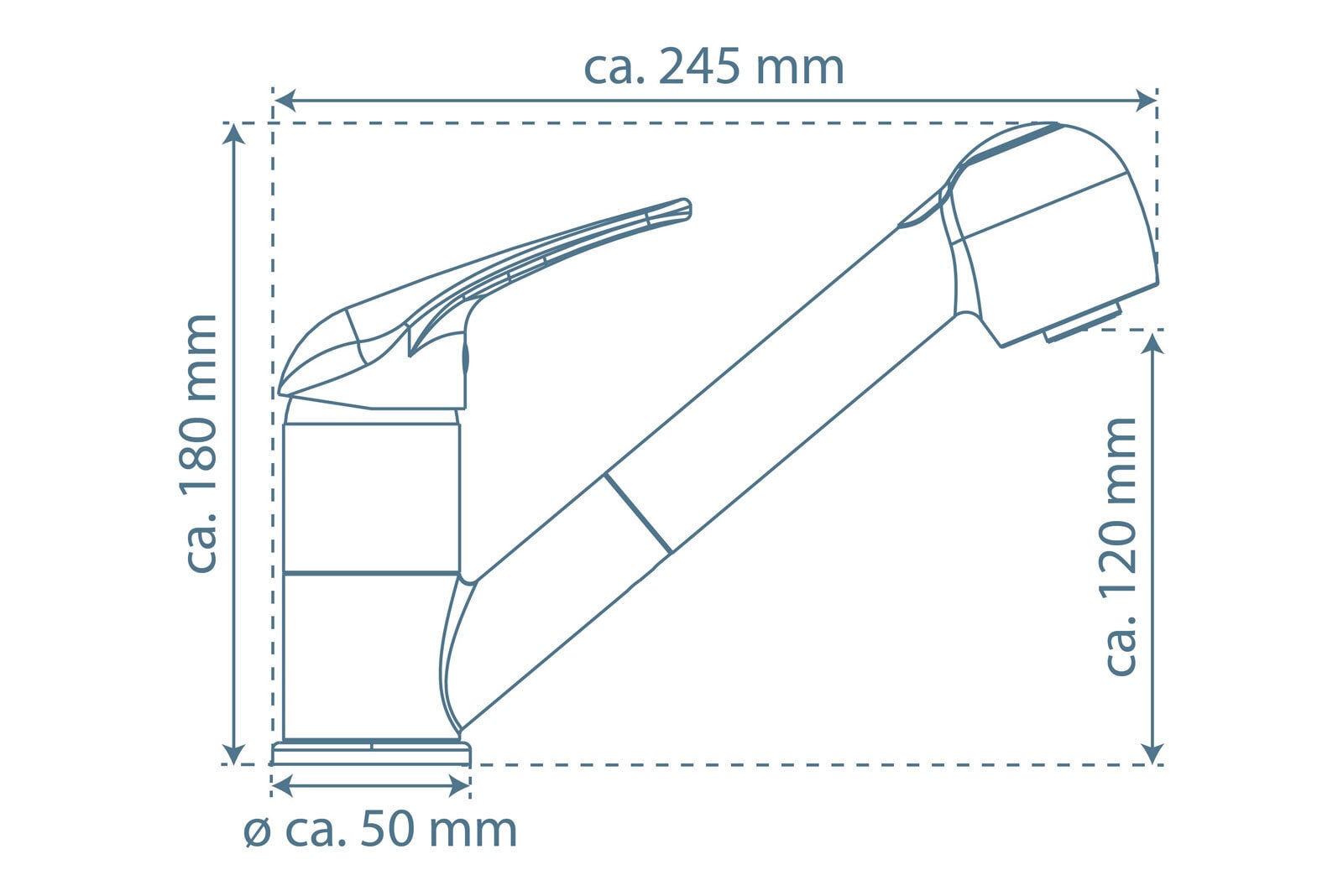 SCHÜTTE Spültischarmatur Supra mit Geschirrbrause