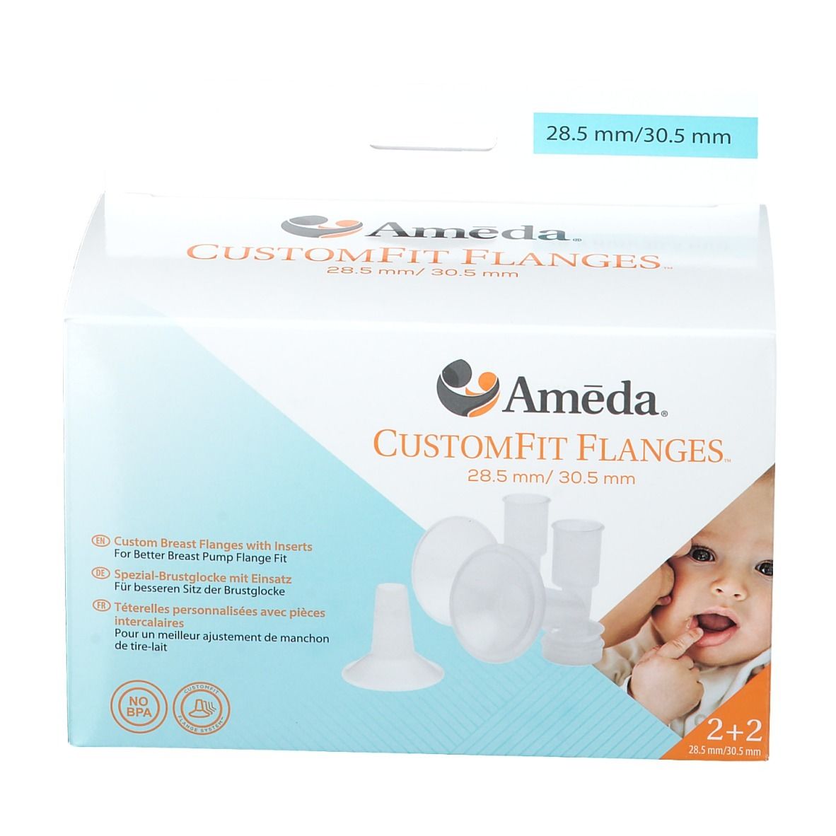 Ameda® CostumFit Flanges™ 28,5 mm / 30,5 mm