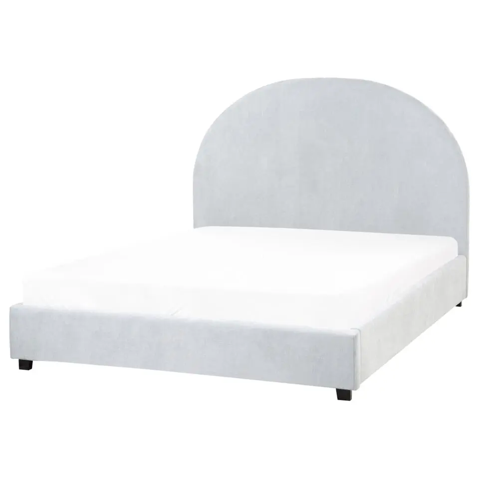 VAUCLUSE - Tweepersoonsbed - Lichtblauw - 140 x 200 cm - Stof