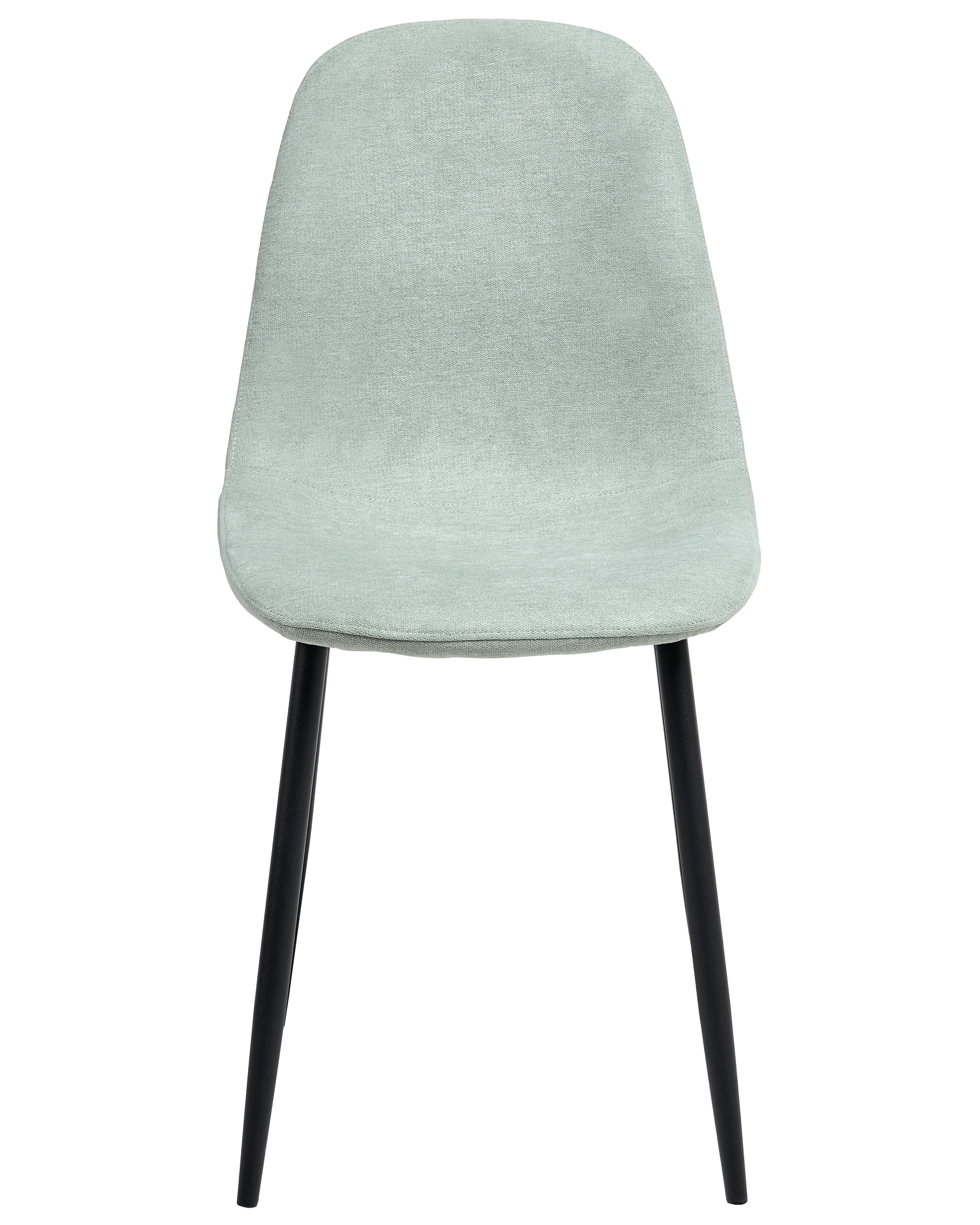 Set van 4 eetkamerstoelen CRANDALL Stof Lichtgroen