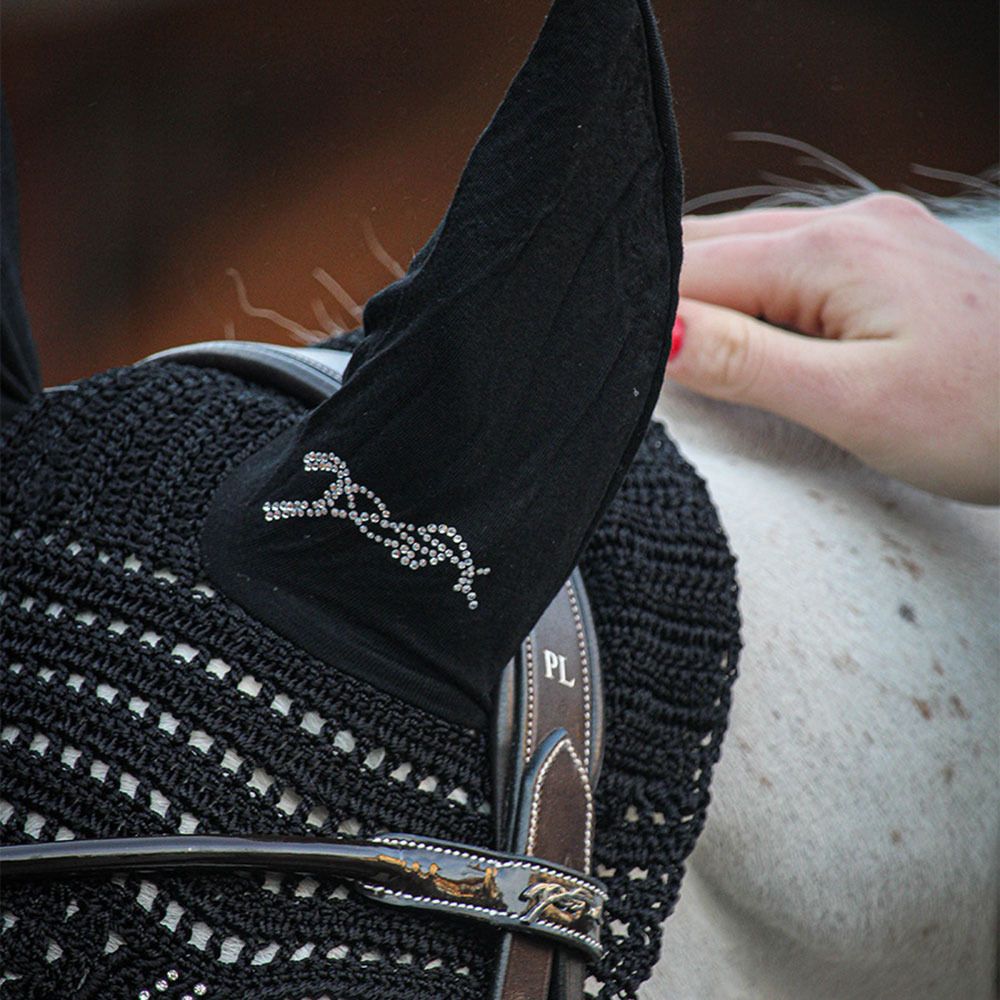 Pénélope NEW STRASS - Bonnet anti-mouche noir