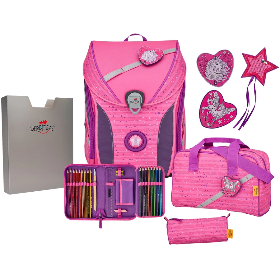 DerDieDas® ErgoFlex MAX - Pretty Unicorn, 5-tlg.
