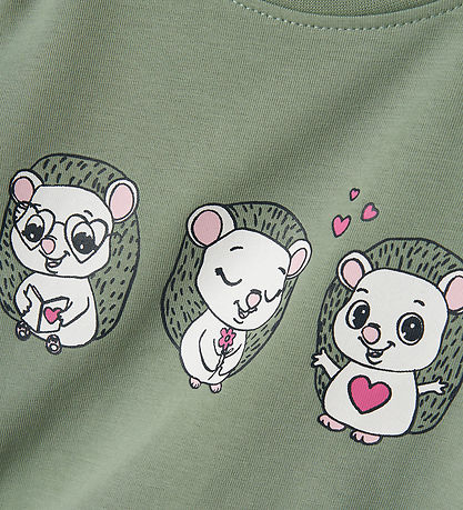 Name It Bluse - NmfVix - Lily Pad/Maus
