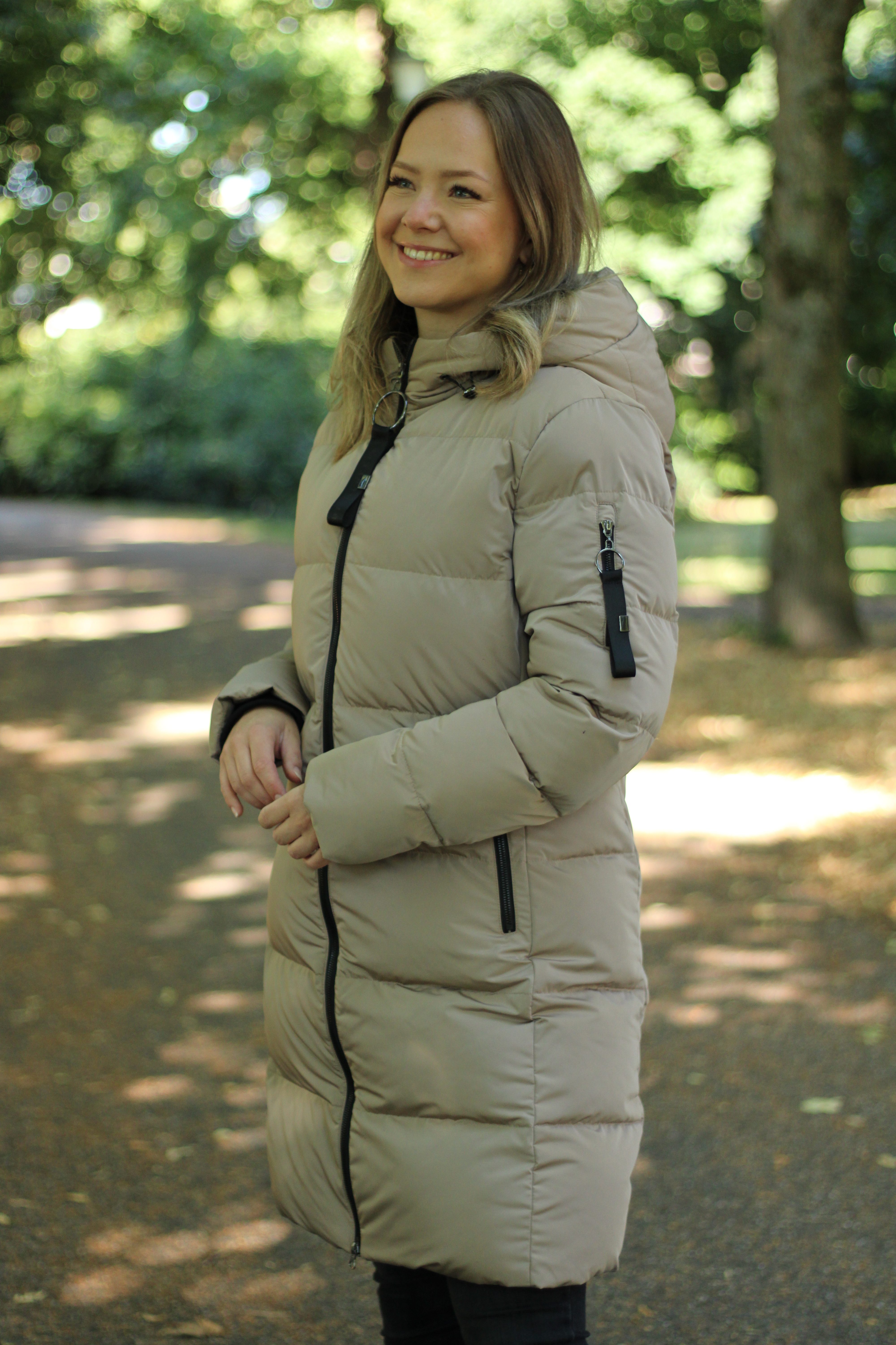 Rino & Pelle - Jade Long Padded Hooded Coat - Toffee