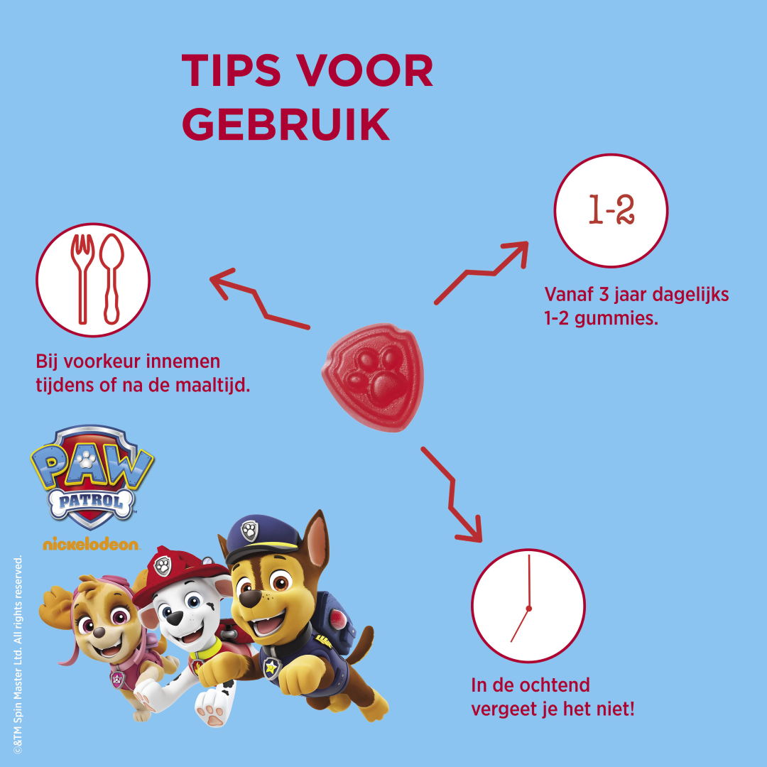 Dagravit Kids-Xtra Multi 3-5 Jaar Paw Patrol (60 gummies)