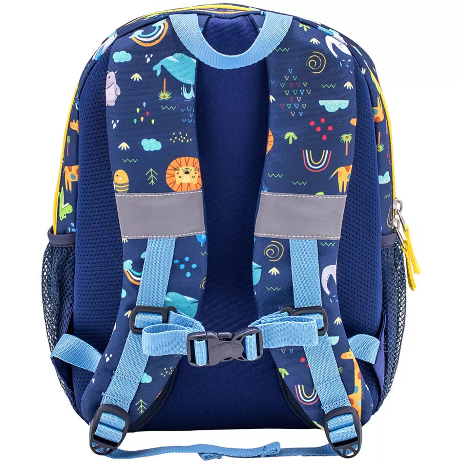 Belmil Kindergartenrucksack Kiddy Plus Kindergartenrucksack für 3-6 Jährige Kinder mit Brustgurt Little Jungle