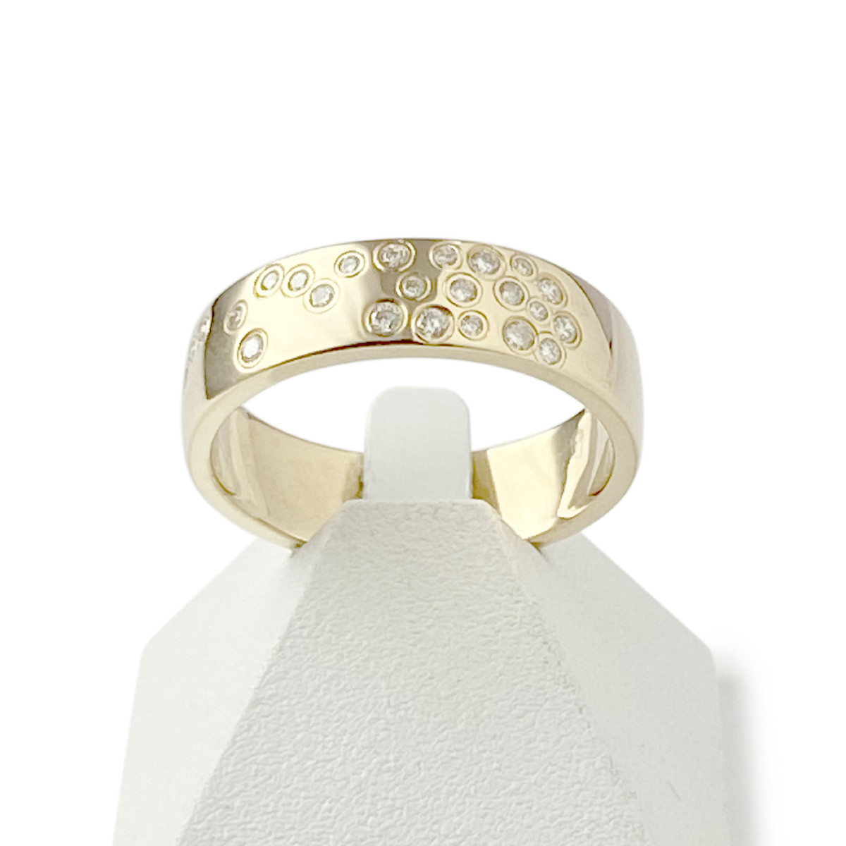 Bague d'occasion or 750 jaune diamants