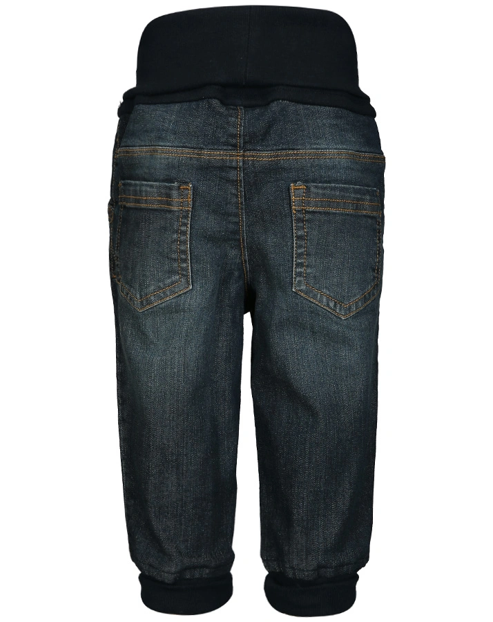Jeans-Hose BASIC mit Ripp-Bündchen in darkblue