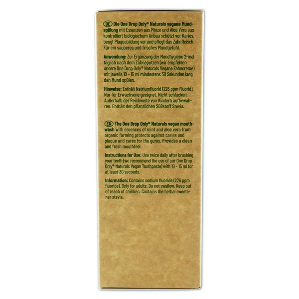 One Drop Only NATURALS vegane Mundspülung ohne Alkohol (500 ml)