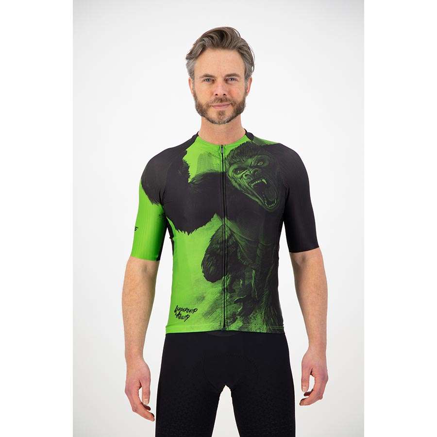 Q36.5 R2 Gorilla Fietsshirt Korte Mouwen Groen/Zwart Heren