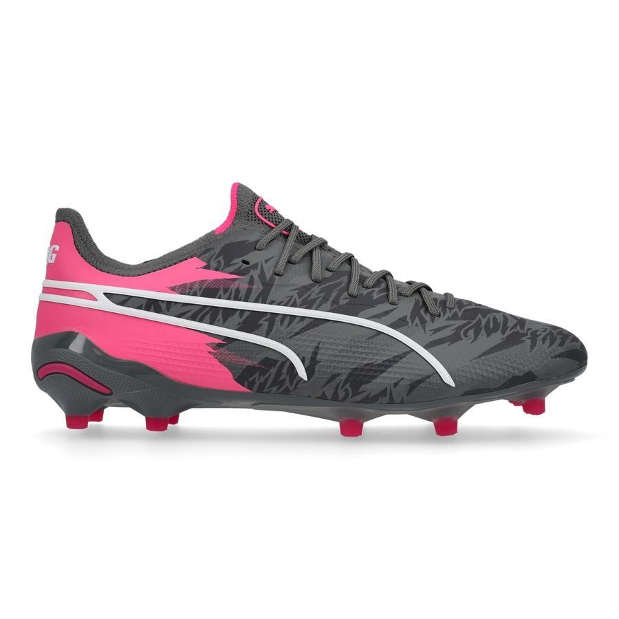 PUMA King Ultimate FG/AG Rush - Cool Dark Gray/Strong Gray/Rose ÉDITION LIMITÉE