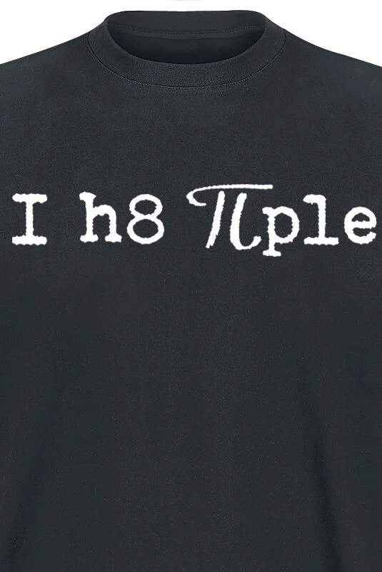 I Hate People | Slogans T-Shirt Manches courtes